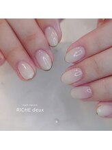 リッシュ ドゥ(RICHE deux)/秋色ホワイトネイル
