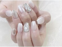 レアリゼ ネイル(Realiser nail)/ホワイトミラー埋め尽くし