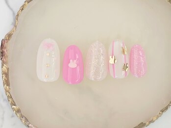 ネイルサロン フローリア(nail salon Florir)/ピンクネイル