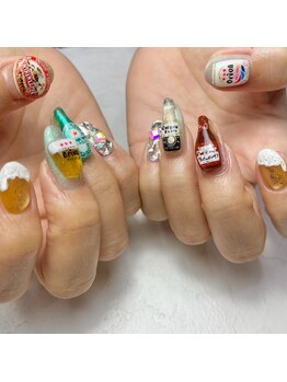 ビール３Dアート×飯田