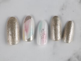 ツイードｘコーラルデザイン