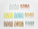 (ジェル)シンプルネイル