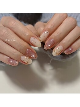 シェリアンネイル(Cherien nail)の写真/デザイン定額が人気☆360度どこから見てもキレイなフォルムの仕上がりをご体感★