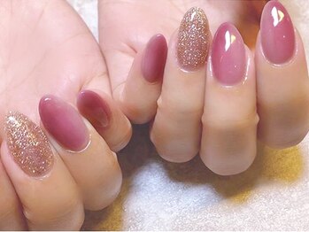 ネイルマジック 仙台一番町店(NAIL MAJIC)/シンプル縦グラ￥7700