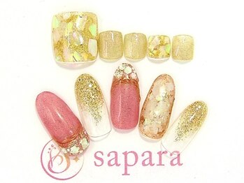 津田沼ネイルサロン サパラ(sapara)/ハンドフットセット定額¥11,499