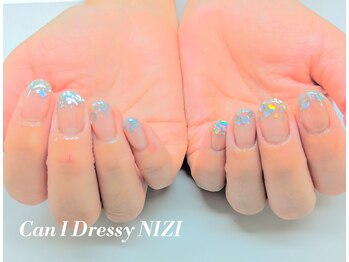 キャンアイドレッシー ニジ(Can I Dressy NIZI)/ホログラ/シルバー