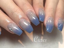 キュアーズ ネイル(CURES NAIL)/キャンペーンネイル　ブルー