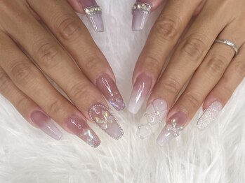 韓国系リボンネイル