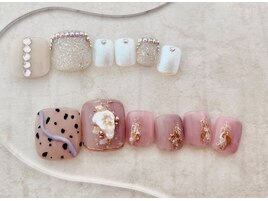 フットネイル　夏ネイル