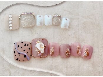 ネイルサロン ジョアアンジェ 天王寺店(joie ange)/フットネイル　夏ネイル