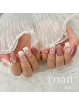 ロアンネイル(roan nail)/ぷっくりお花ネイル