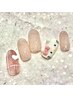キティちゃんネイル みたいな子猫アートコース　色や表情カスタムOK