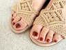 【foot|さりげなくオシャレしたい方おすすめ】親指2本アート◎フットバス付