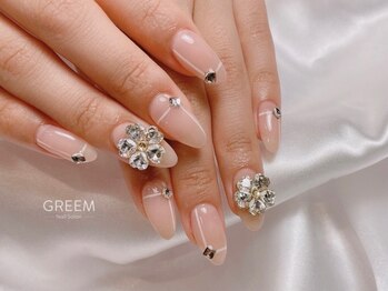 グリーム(GREEM)/お花ネイル×スキンカラー