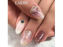 ラルム ネイル サロン(LARME NAIL SALON)/ニュアンス大理石ミラー