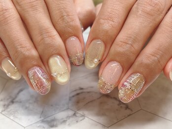 シキナ(shikina)/チェック　マグネット　ミラー