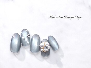 ネイルサロン ハートフルキー(Heartful key)/艶マグ×ワンホン¥10500