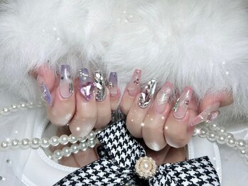 ベルグローアルファネイル(BELLE GROW ALPHA NAIL)/左右色違いマグネットフレンチ
