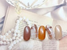 フルールソンネイル(fleur son nail)/10月定額トレンドアート