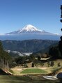 ローズアマービレ(Rose Amabile) 富士山のレイアウトグリーンからの眺め。絶景の景色でのラウンド