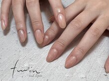 ツインネイル 名古屋駅店(twin.nail)/大人ワンカラーネイル