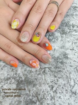 プライベート ネイルサロン マーマ(murmur)/ビタミンカラーネイル