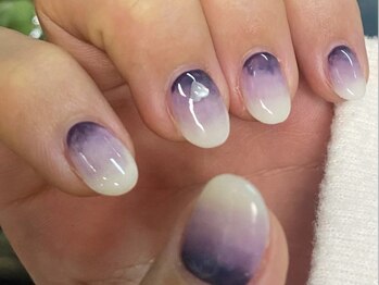 アイネイルズ 天神今泉店(I-nails)/【yuka.t】パープルグラデネイル