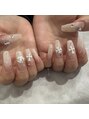 クレアラルーチェ 岩国店(Crea la Luce)&nbsp;クロムハーツ風ネイル。ロング好き