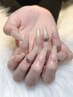 【Jｒネイリスト】ＨＡＮＤワンカラー(ケア込み)￥3300/オフ込み￥3850