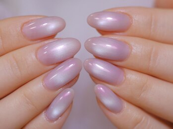 幻之花ネイル/水光マグネット　ビー玉ネイル