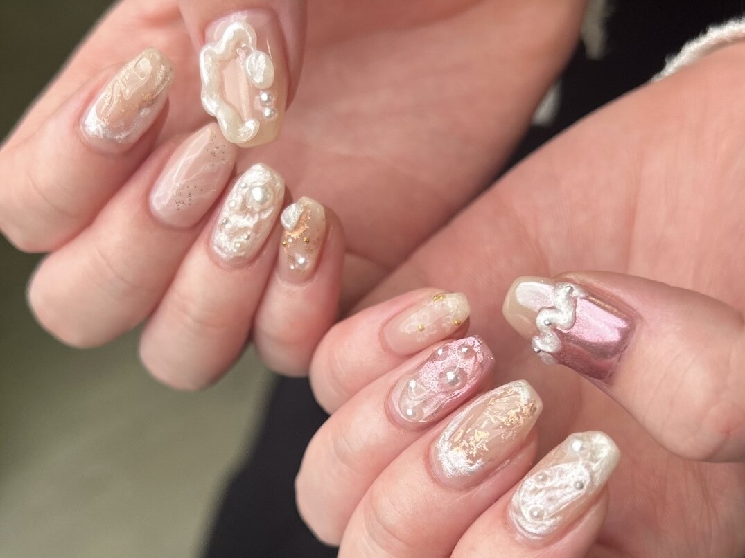 313】オーダー❉ブラック&ブルーマグネット オーロラホロ きらきら大人