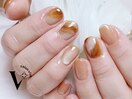 #カフェラテネイル