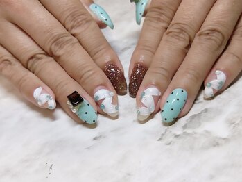 サニーデイズ ネイルアンドビューティー 曙橋店(SunnyDays Nail&Beauty)/チョコミントカラー
