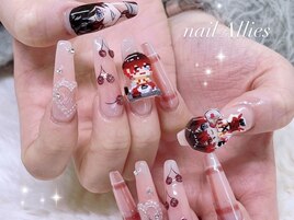 3Dパーツ さくらんぼネイル