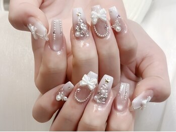 キラキラワンホンツリーネイル