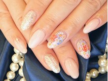 ネイルサロン ビジュードゥ(Nailsalon Bijoux doux)/ピュアコーラル♪￥5700