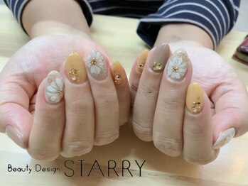 スターリー(STARRY)/フラワー ニュアンス 手描き