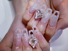 ネイルズゴーゴー 新宿店(NAILSGOGO)/ハートくり抜きネイル★春ネイル