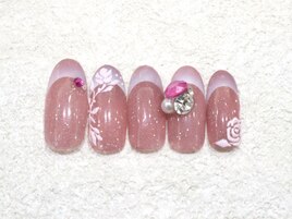 7月新作薔薇ネイル607a3
