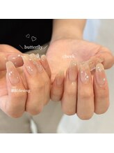 ジュベル 三鷹店(je belle)/チーク×バラフライネイル