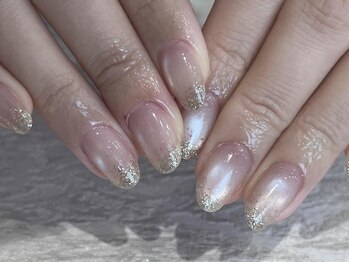 アイネイルズ 三宮店(I nails)/マグネットラメグラ￥8400