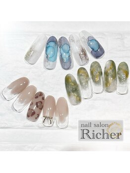 エスフィーネイルサロン リシェル(Esfy nailsalon Richer)/2025,5月 定額トレンドアート