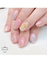 ピオニーネイル(peony nail)/選べるドライフラワーデザイン