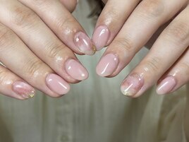 ピンクニュアンスネイル