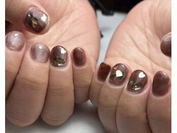 夏子ネイル アンド スクール/ハートホロネイル7000円