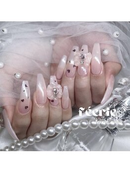 feerie nail-フェリネイル堀江-フィルイン/持ち込み/長さだし/ワンホン/ちゅるんハート