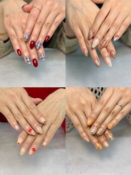 はあとねいる 鈴鹿店の写真/【1ヶ月以内の再来店で自店のジェル付け替えオフが無料!】お得に通い続けられる★デザインも多数ご用意♪