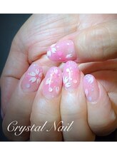 クリスタルネイル ボンベルタ橘店(CRYSTAL NAIL)/フラワーネイル