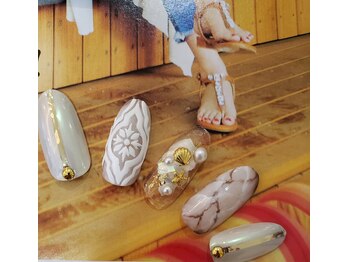 ネイルサロンシャネイル/モロッコタイル柄