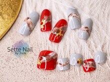 セッテネイル(Sette Nail)/グレー×ニュアンスネイル[パラ]